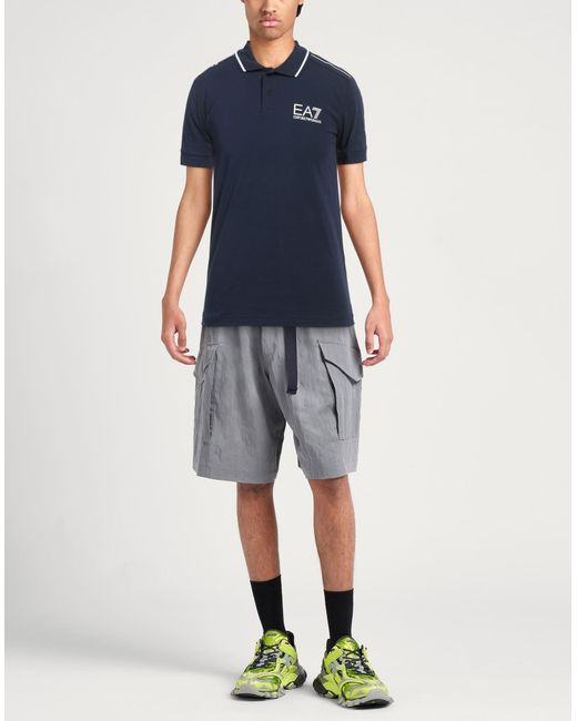 EA7 Blue Polo Shirt for men