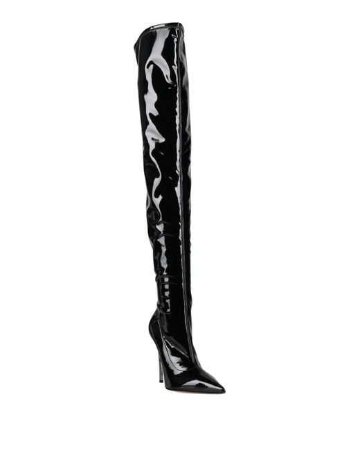 Casadei Black Boot Leather