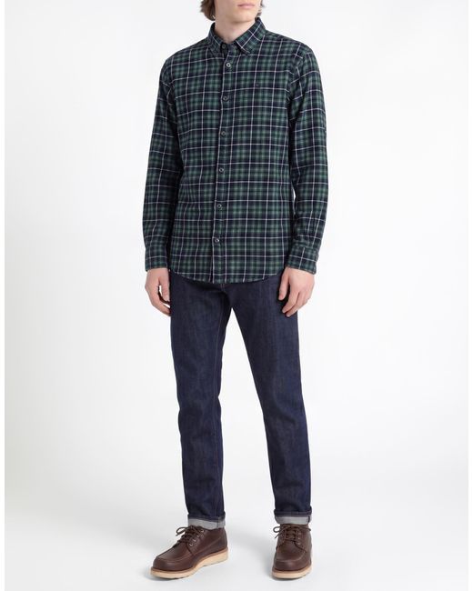 North Sails Blue Dark Shirt Cotton for men