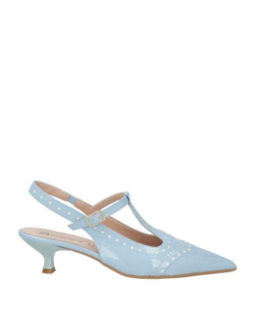 Divine Follie Blue Pumps Textile Fibers