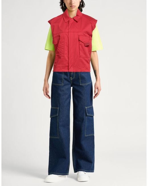 Pinko Red Vest Cotton, Elastane