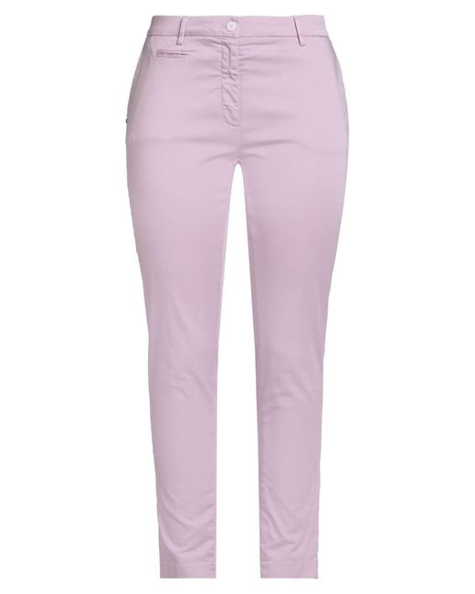 Mason's Purple Pants Cotton, Polyester, Elastane