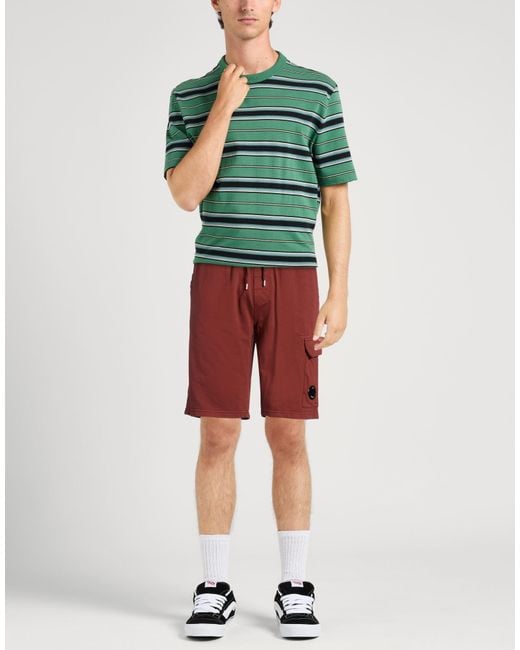 C P Company Red Shorts & Bermuda Shorts Cotton for men