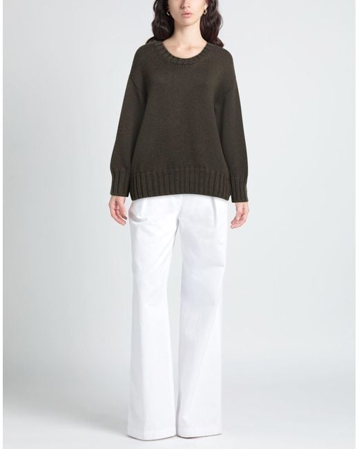 Aragona Gray Military Sweater Wool