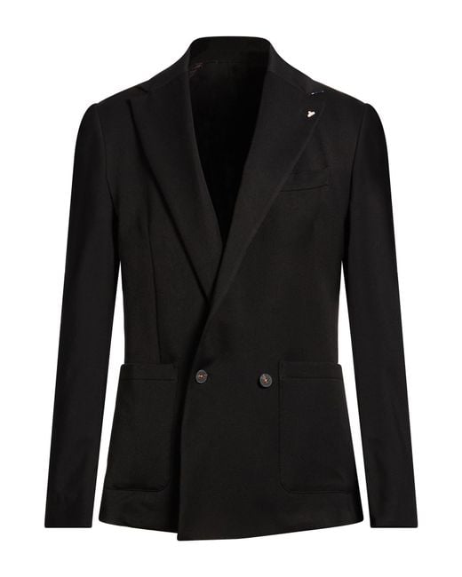 Berna Black Blazer for men