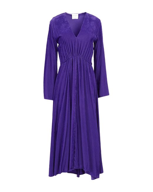 Forte Forte Purple Midi Dress