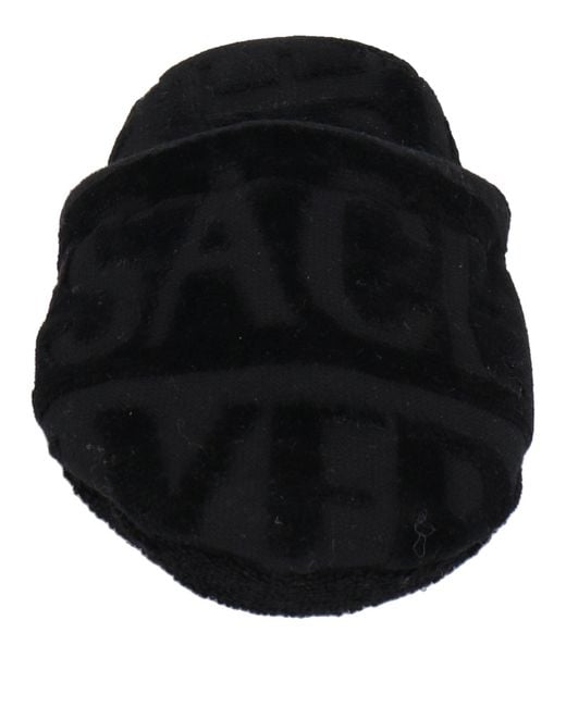 Versace Black House Slipper Cotton