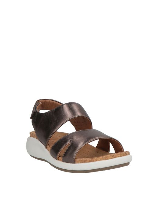 Clarks Brown Sandals Leather