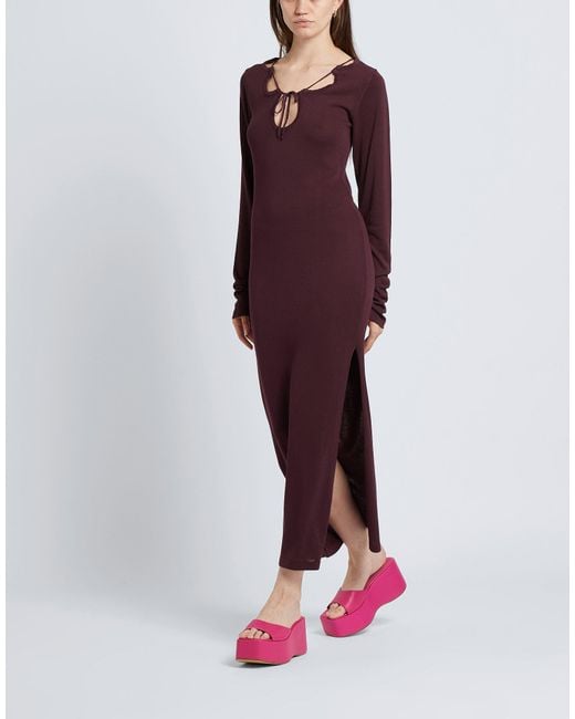 8 by YOOX Purple Maxi Dress