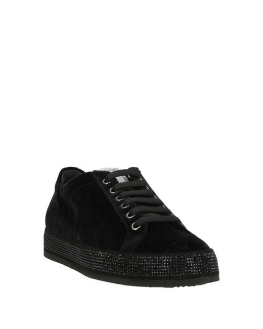 Le Silla Black Sneakers Textile Fibers