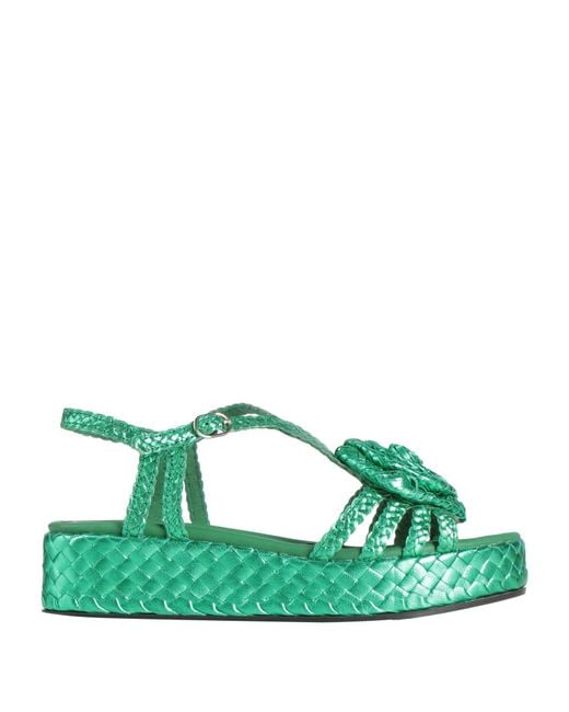 Pons Quintana Green Sandals