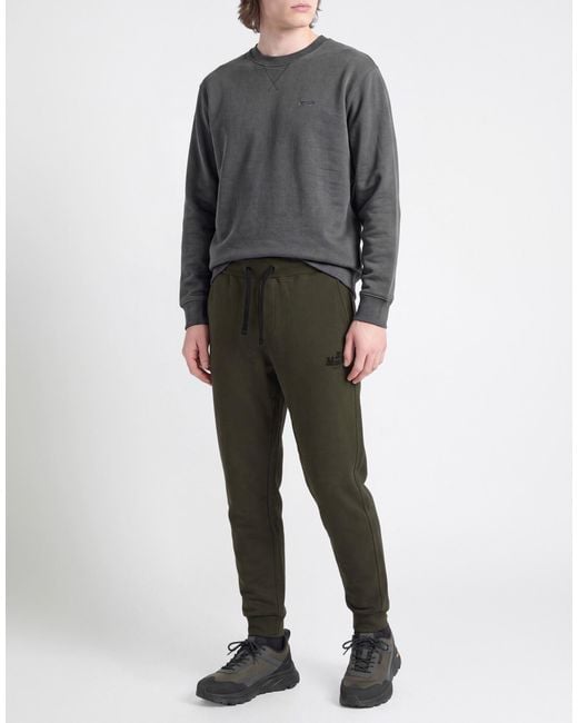 Museum Green Military Pants Cotton, Polyester for men