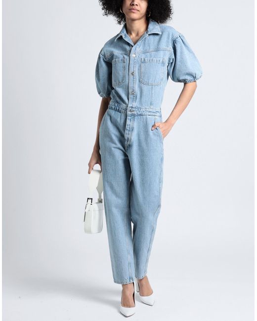 only blue jumpsuit