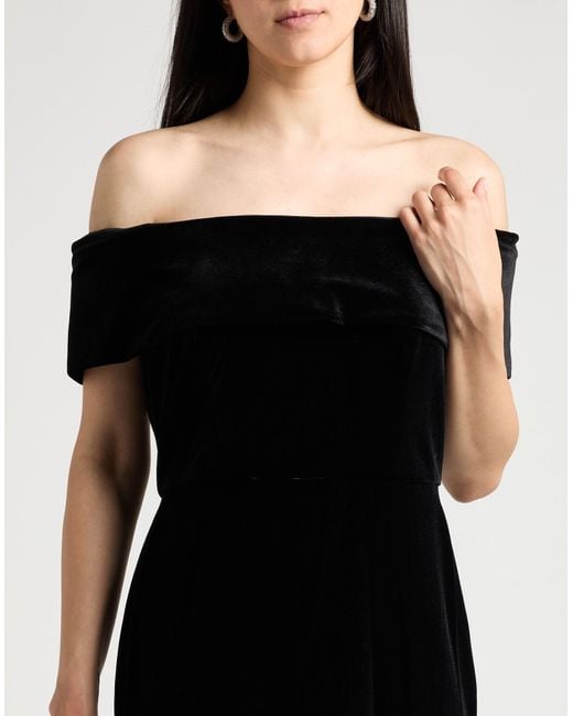Calvin Klein Black Mini Dress Polyester, Elastane
