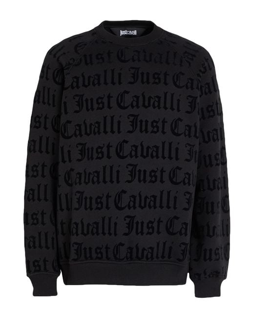 Just Cavalli Black Sweatshirts for men