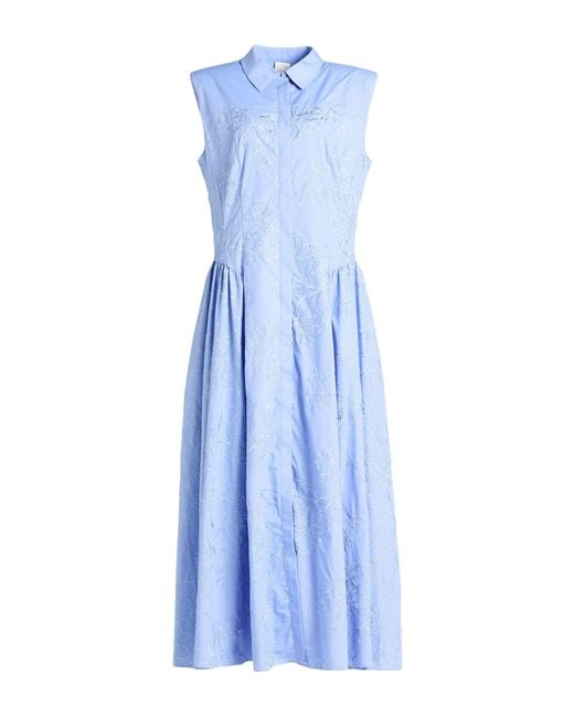 Huishan Zhang Blue Maxi Dresses