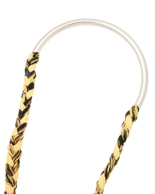 Isabel Marant White Necklace Silk, Brass