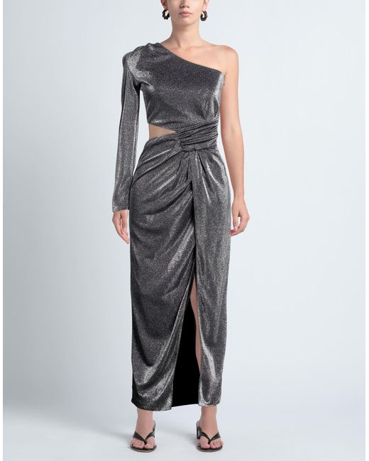 ACTUALEE Gray Midi-Kleid