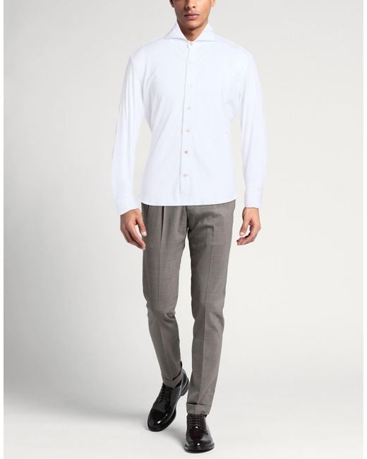 Giannetto Portofino White Shirt for men