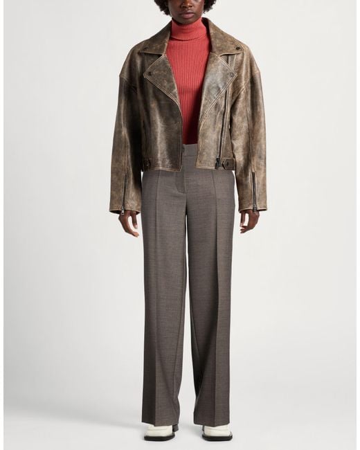 P.A.R.O.S.H. Gray P.A.R.O..H. Pants Polyester, Virgin Wool, Elastane