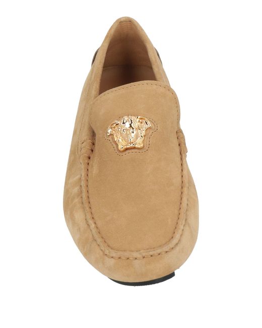 Versace Natural Sand Loafers Leather for men