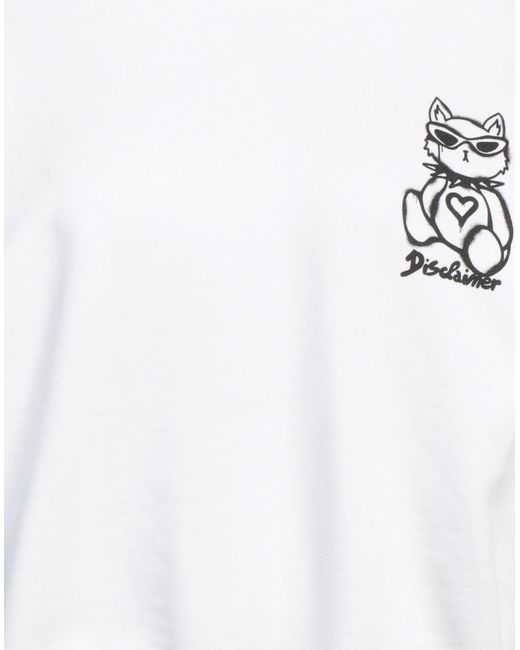 Sudadera DISCLAIMER de color White