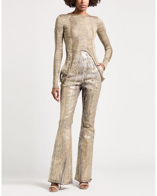 Rick Owens Gray Sweater Virgin Wool, Viscose, Polyester