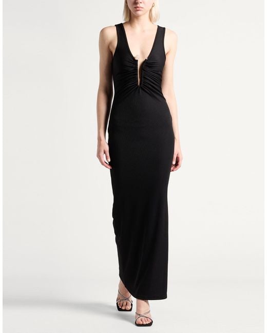 Christopher Esber Black Maxi Dress Polyester, Elastane