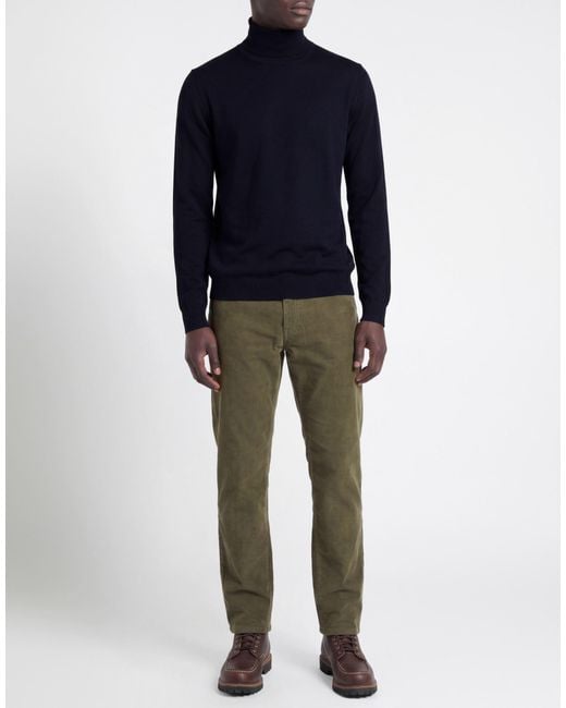 Woolrich Blue Turtleneck Virgin Wool for men