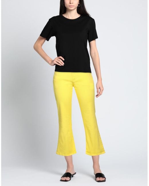 Pantalon en jean Grifoni en coloris Yellow