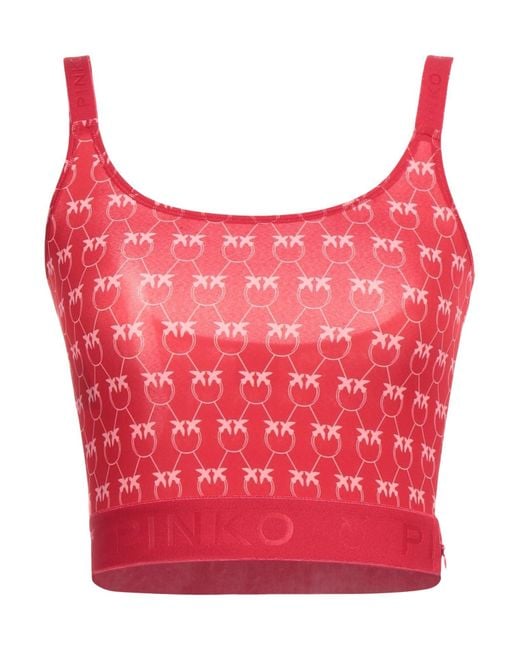 Pinko Red Top Polyester, Elastane