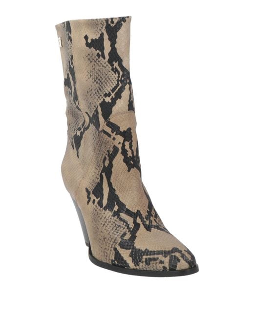 Tommy Hilfiger Brown Khaki Ankle Boots Leather