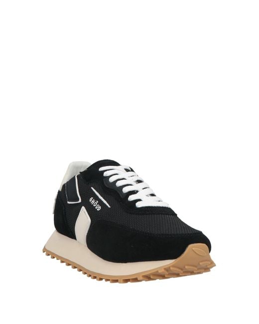 GHOUD VENICE Black Sneakers Leather, Textile Fibers for men