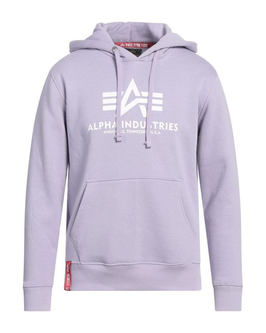 Alpha Industries Purple Sweatshirt for men
