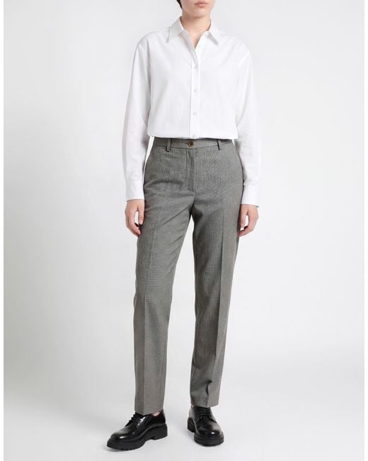 Berwich Gray Pants Virgin Wool, Elastane