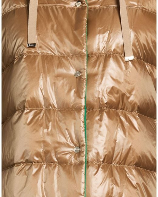 Herno Natural Camel Puffer Polyamide