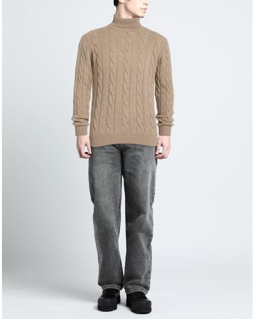 Aragona Natural Turtleneck Cashmere for men