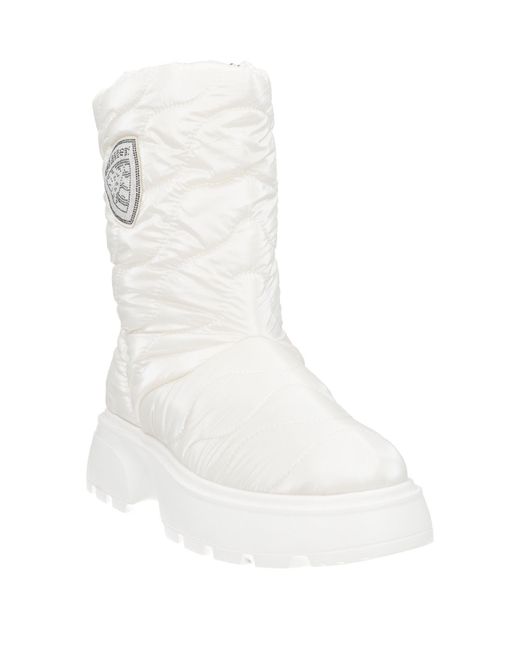 Blauer White Ankle Boots