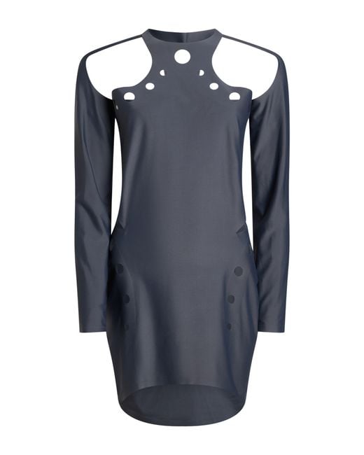 Jean Paul Gaultier Blue Mini Dress Polyamide, Elastane