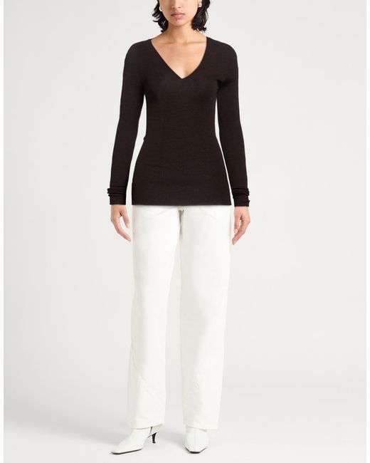 Gentry Portofino Black Dark Sweater Virgin Wool, Silk