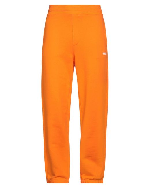 MSGM Orange Trouser for men