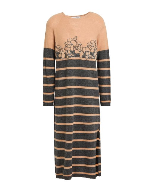 ERMANNO FIRENZE Black Midi-Kleid
