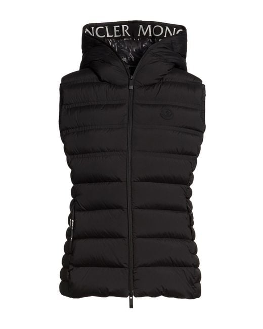 Moncler Black Vest Polyamide, Elastane