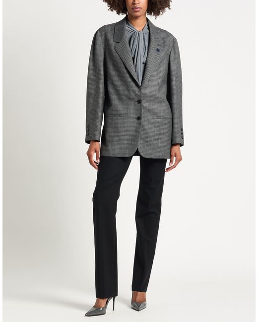 Lardini Black Blazer Wool