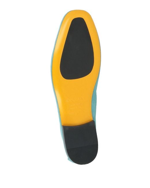 Doucal's Blue Loafers Leather
