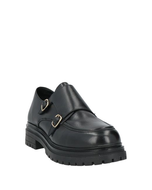 Emanuélle Vee Black Loafers Leather