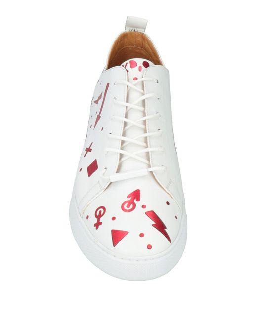 Black Dioniso White Trainers for men