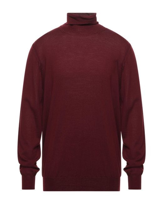 Paolo Pecora Red Turtleneck for men