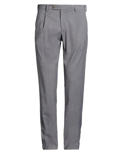 BRO-SHIP Gray Pants Polyester, Viscose, Elastane for men