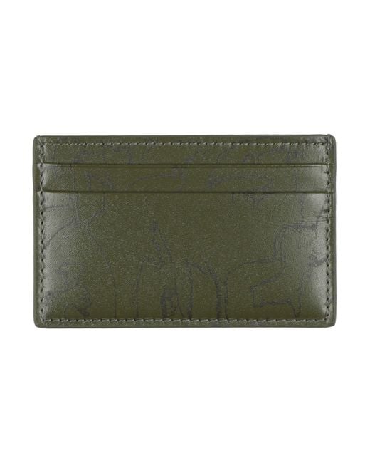 McQueen Green Cardholders for men